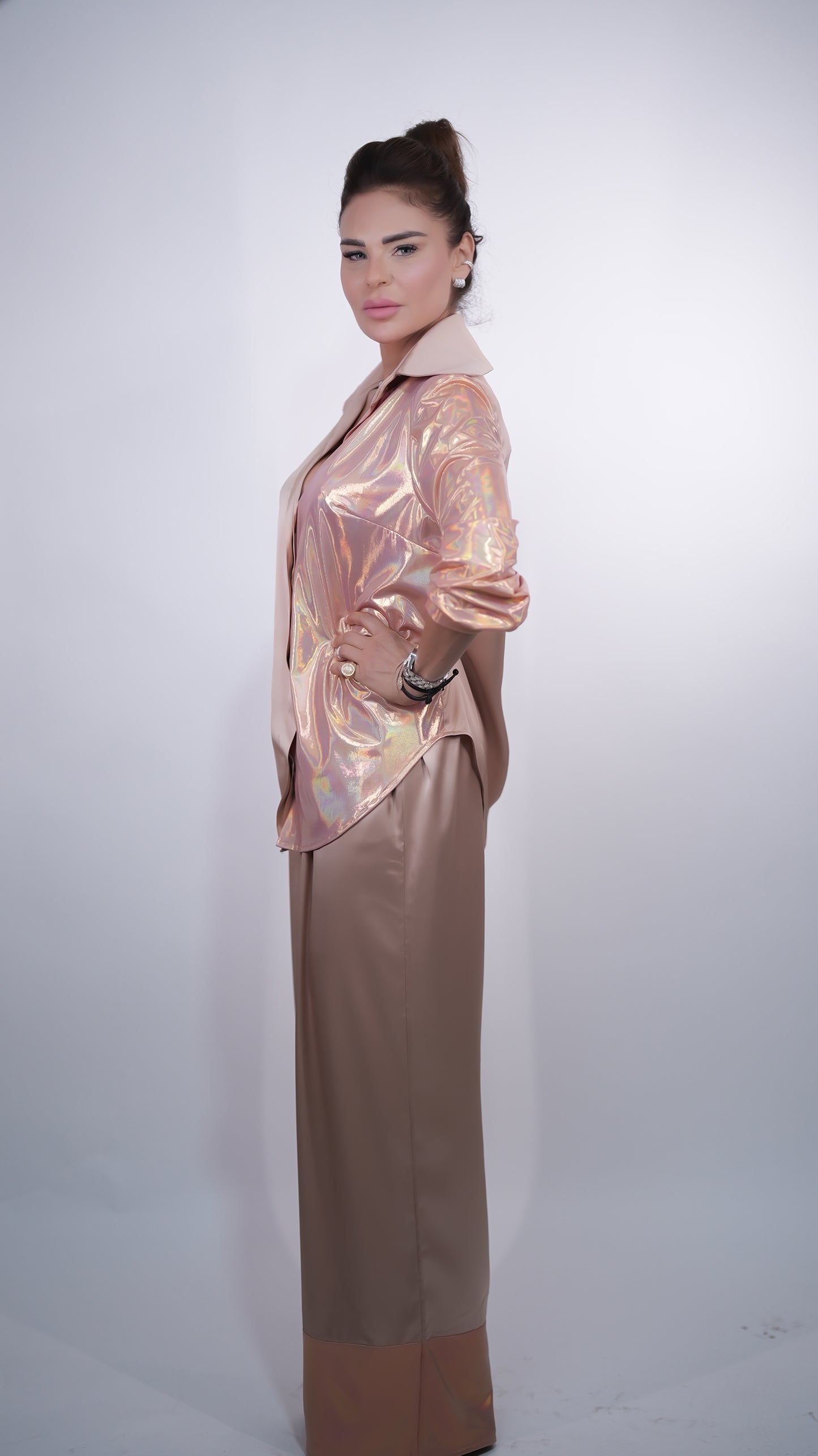 Smocked Satin - Pants