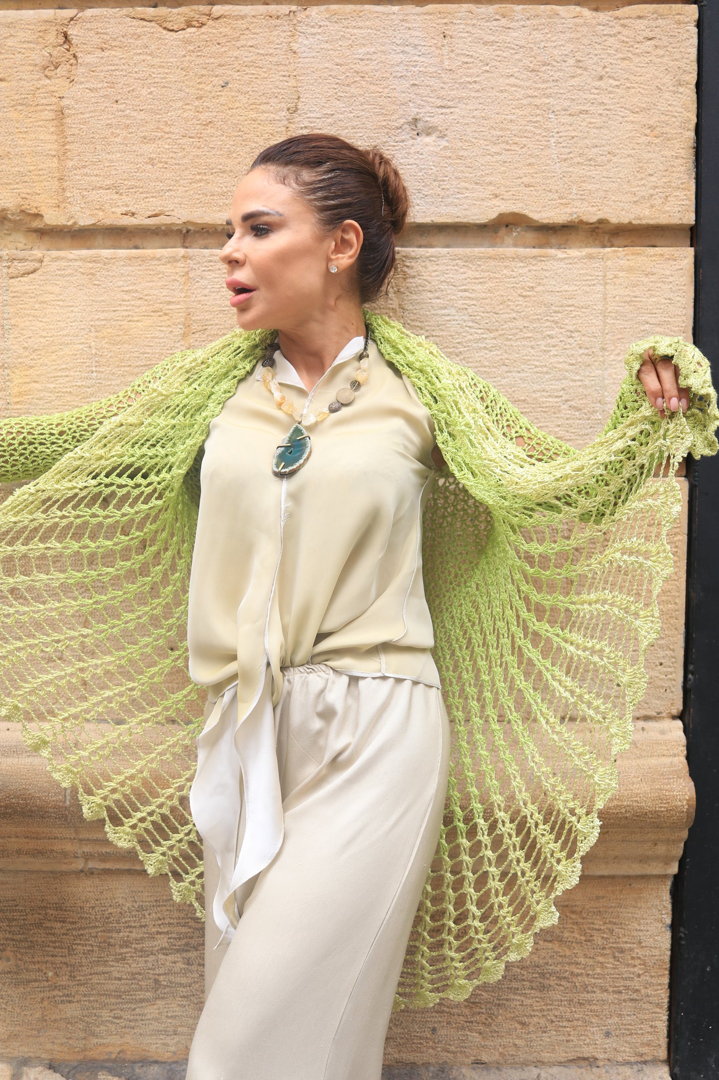 Green Feather Liquette