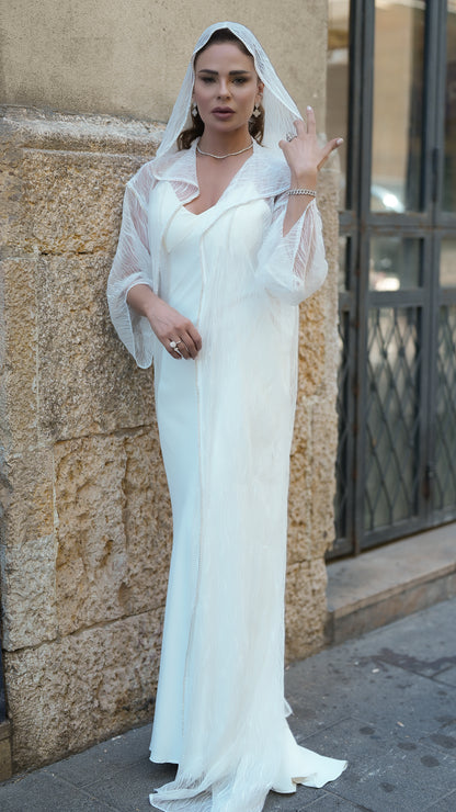 white abaya