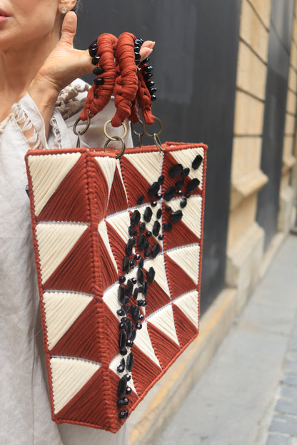 Brown and Beige bag